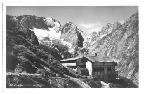 AK, Grainau, Knappenhütte, Zugspitze, um 1930