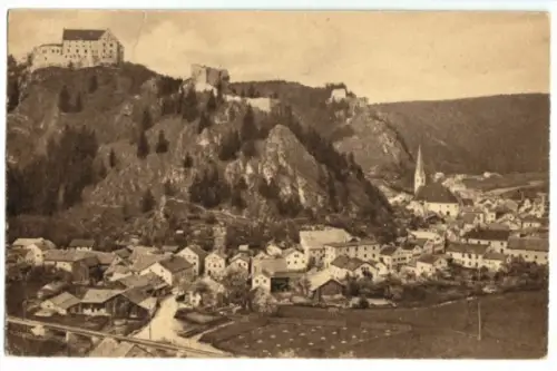 AK, Riedenburg Altmühltal, Ortslage und Burg, 1926