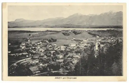 AK, Prien am Chiemsee, Gesamtansicht, um 1910