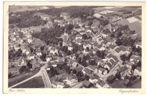 AK, Bad Steben, Luftbildansicht, 1831