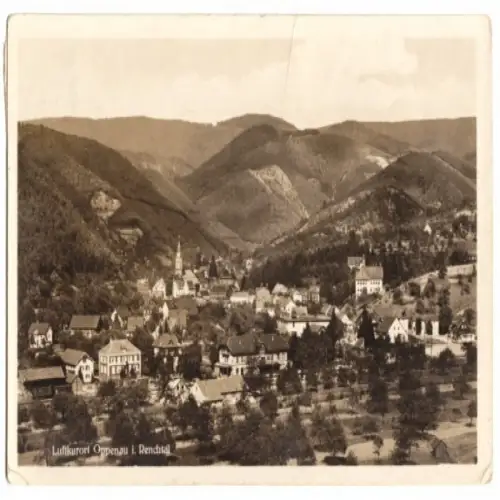 AK, Oppenau im Renchtal, Teilansicht, 1931