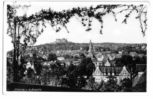 AK, Coburg, Gesamtansicht von der Kapelle, 1936