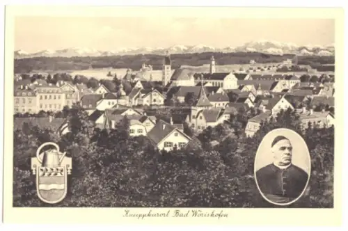 AK, Bad Wörishofen, Teilansicht, um 1928