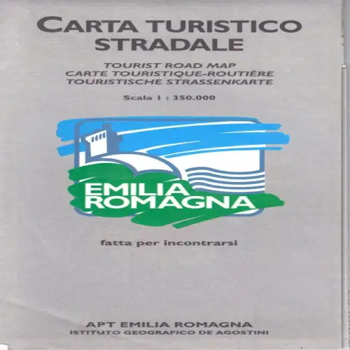 Touristenkarte, Italien, Region Emilia-Romagna, 1995