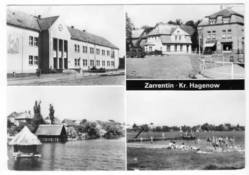 AK, Zarrentin Kr. Hagenow, vier Abb., 1984