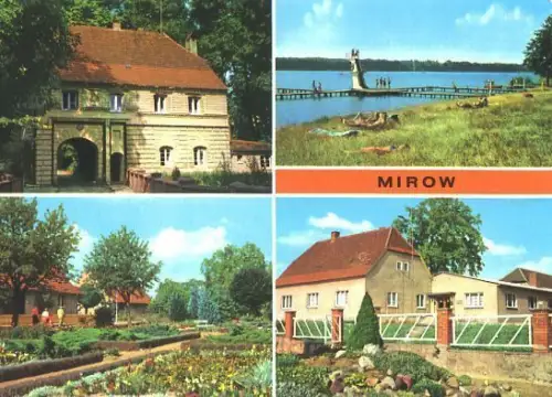 AK, Mirow, vier Abb., u.a. Freibad, 1979