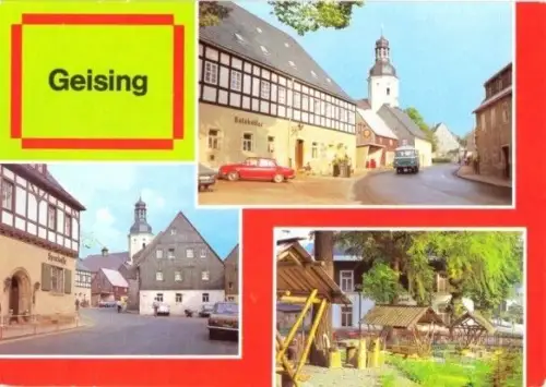 AK, Geising Kr. Dippoldiswalde, drei Abb., 1982
