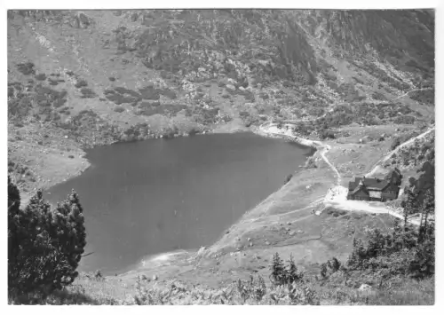 AK, Karkonosze, Riesengebirge, Maly Staw, Kleiner Teich, um 1970