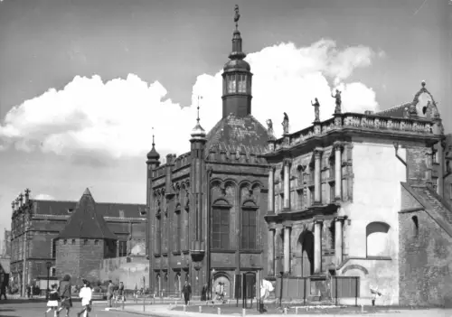 AK, Gdansk, Danzig, Fragment zabytkowego Gdanska, Teilansicht, um 1965