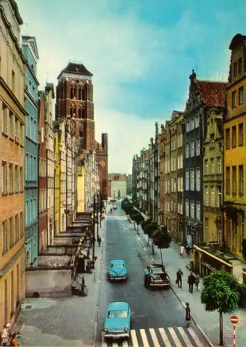 AK, Gdańsk, Danzig, Ulica Piwna, Piwna Straße, 1969