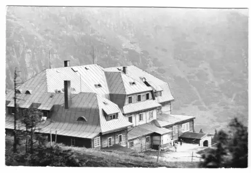 AK, Karkonosze, Riesengebirge, Schronisko "Strzecha Akademicka", Schutzhütte