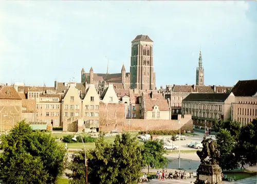 AK, Gdańsk, Danzig, Targ Drzewny, Baummarkt, 1973