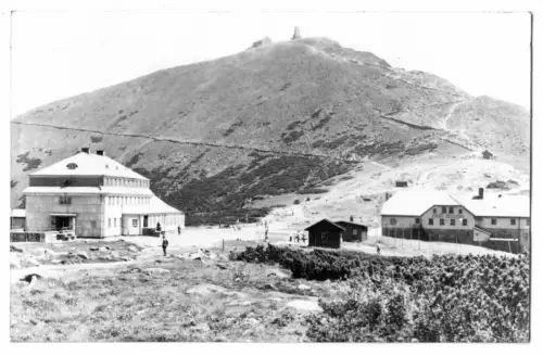 AK, Karkonosze, Riesengebirge, Śnieżka, Schneekoppe und Bauden, 1965