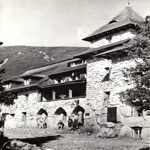 AK, Tatry, Tatra, Scronisko PTTK "Murhowaniec", Schutzhütte der PTTK, um 1970