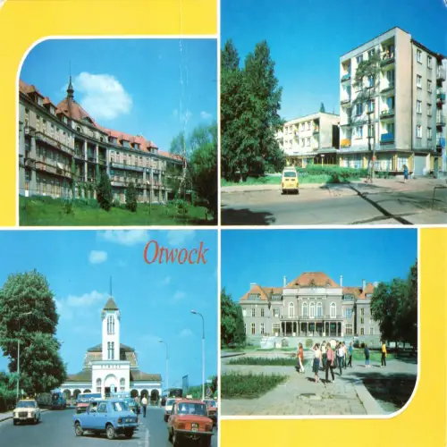 AK, Otwock, cztery ilustracje, vier Abb., um 1986