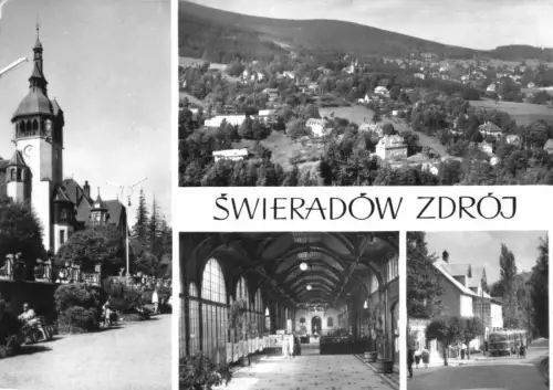 AK, Świeradów-Zdrój, Bad Flinsberg, cztery ilustracje, vier Abb., 1970
