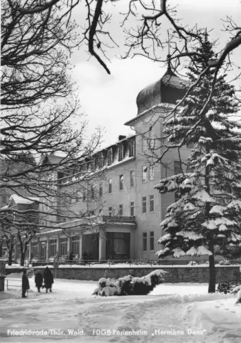 AK, Friedrichroda Thür. Wald, FDGB-Ferienheim "Hermann Danz", Winterans., 1969