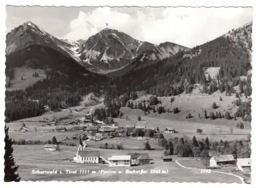 AK, Schattwald Tir., Teilansicht, 1964