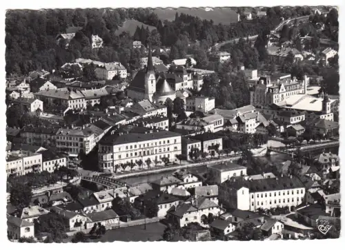AK, Bad Ischl, Teilansicht, Luftbild, um 1966