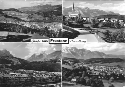 AK, Frastanz, Vorarlberg, vier Abb., 1973