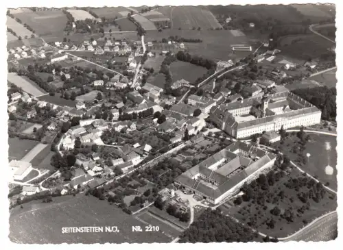 AK, Seitenstetten, Luftbildansicht, 1959
