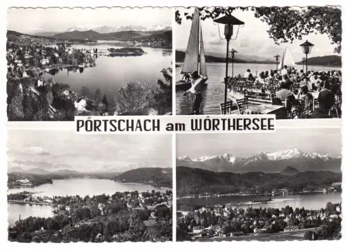 AK, Pörtschach am Wörthersee, vier Abb., um 1965