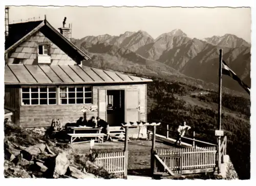 AK, Mauterndorf, Speiereckhütte, ÖTK-Waldheimat, um 1963