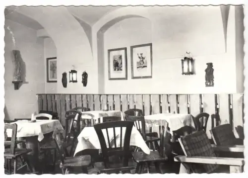 AK, Wien, Café alte Backstube, Langegasse 34, Gastraum, Version 2, um 1962