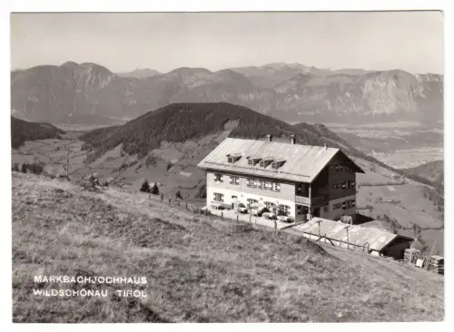 AK, Wildschönach Tirol, Markbachjochhaus, 1961