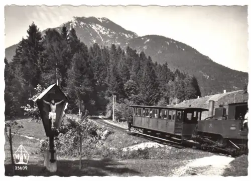 AK, Unterinntal, Achenseebahn beim Fischlkreuz, um 1965