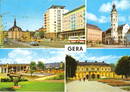 AK, Gera, vier Abb., 1976