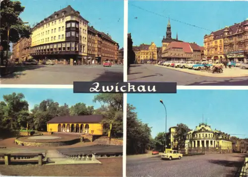AK, Zwickau Sa., vier Abb., 1967