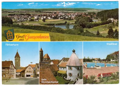 AK, Gunzenhausen, vier Abb., 1989