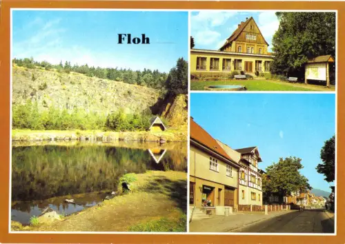 AK, Floh Kr. Schmalkalden, drei Abb., 1984