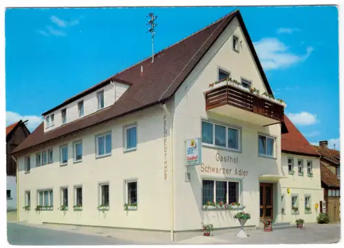 AK, Unter-Oestheim, Gasthof Schwarzer Adler, um 1970