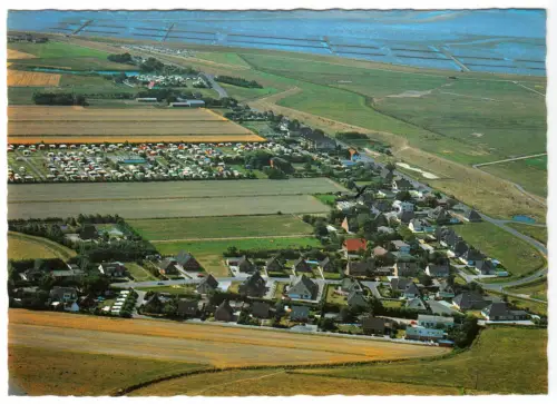 AK, Westerdeichstrich bei Büsum, OT Stinteck, Luftbildansicht, um 1992
