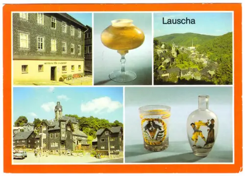 AK, Lauscha Kr. Neuhaus am Rennweg, fünf Abb., 1986