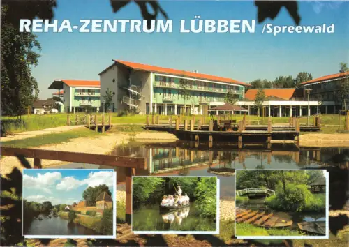 AK, Lübben Spreewald, REHA-Zentrum, vier Abb., gestaltet, um 1995