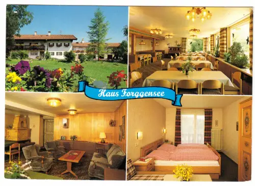 AK, Lechbruck im Ostallgäu, Freizeit- und Jugendhaus Froggensee, vier Abb., 1988