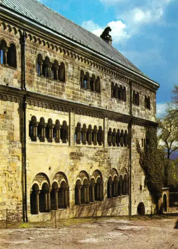 AK, Eisenach, Wartburg, Westfassade des Palas, 1982