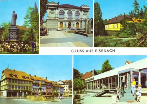 AK, Eisenach, fünf Abb., 1984