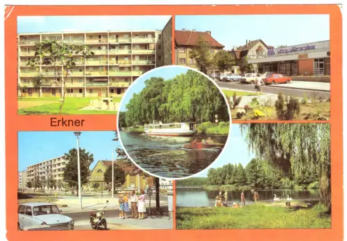 AK, Erkner b. Berlin, fünf Abb., 1986