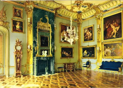 AK, Potsdam, Sanssouci, Neues Palais, Blaue Kammer, 1977