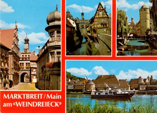 AK, Marktbreit a. Main, vier Abb., gestaltet, 1987