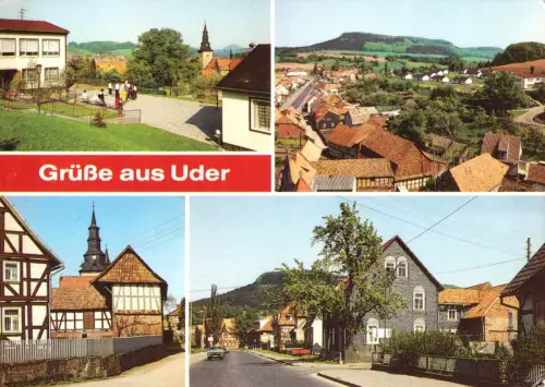 AK, Uder Eichsfeld, vier Abb., 1989
