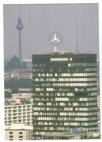 AK, Berlin Charlottenburg, ungewöhliche Perspektive mit Europa-Center, 1988