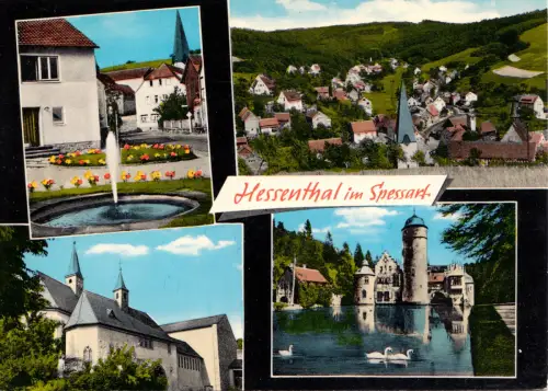AK, Hessenthal im Spessart, vier Abb., 1969