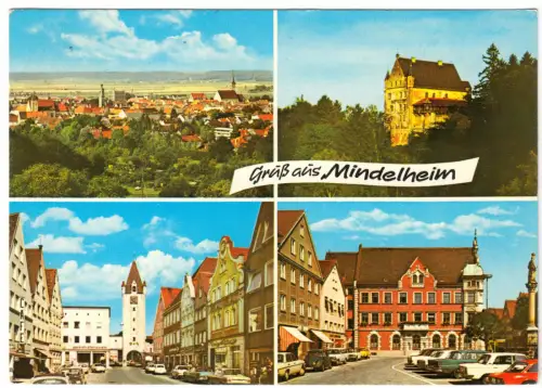 AK, Mindelheim, vier Abb., 1973