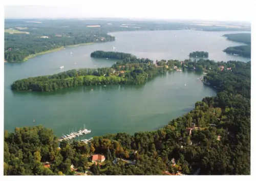 AK, Bad Saarow, Der Scharmützelsee, Luftbildansicht, um 2000