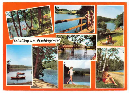 AK, Tittling, Erholung am Dreiburgensee, acht Abb., um 1978